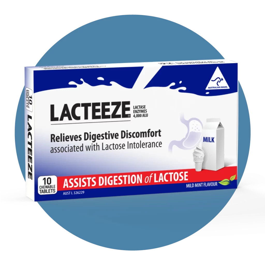 Lacteeze Lactase Enzymes Chewable Tablets