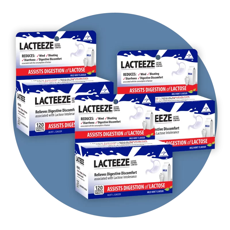 Set of 3 Lacteeze Chewable Tablets