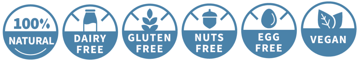 Natural Dairy Free Gluten Free Nuts Free Egg Free and Vegan