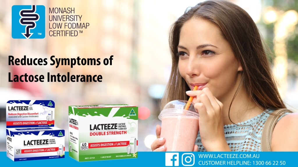 Lacteeze Now Monash University Low FODMAP Certified